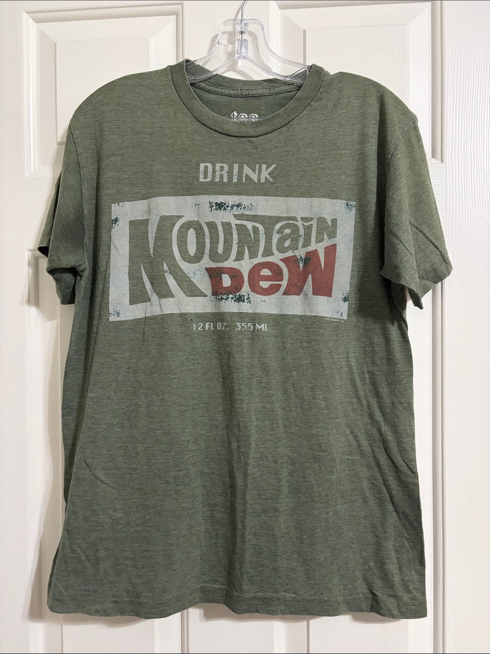 Mountain Dew Logo Short Sleeve Tee - Olive Green